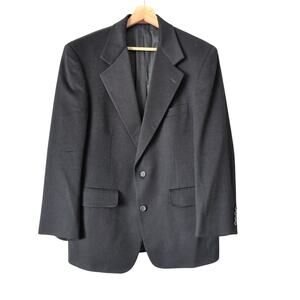 Loro Piana Blazer Jacket Nordstrom 100% Cashmere Black Men's Sz 38S Short Italy